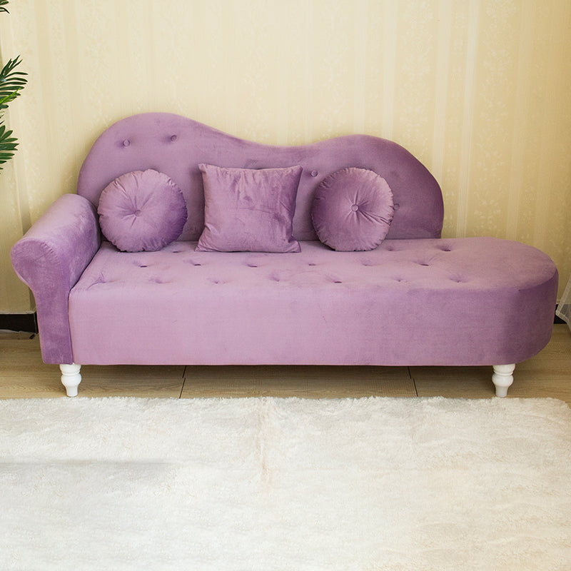 Glam Chaise Lounge Velvet Chaise Lounge Sofa for Living Room