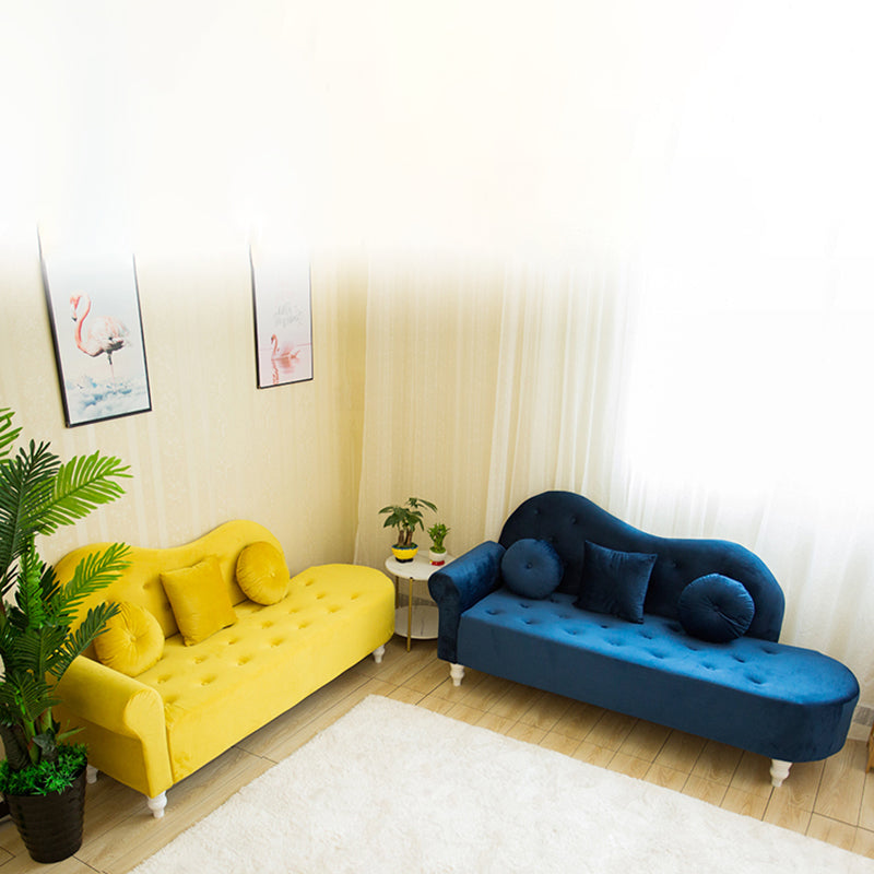 Glam Chaise Lounge Velvet Chaise Lounge Sofa for Living Room