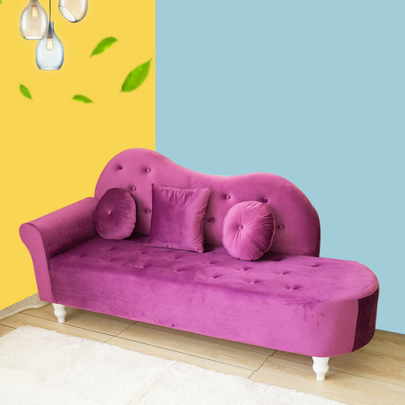Glam Chaise Lounge Velvet Chaise Lounge Sofa for Living Room