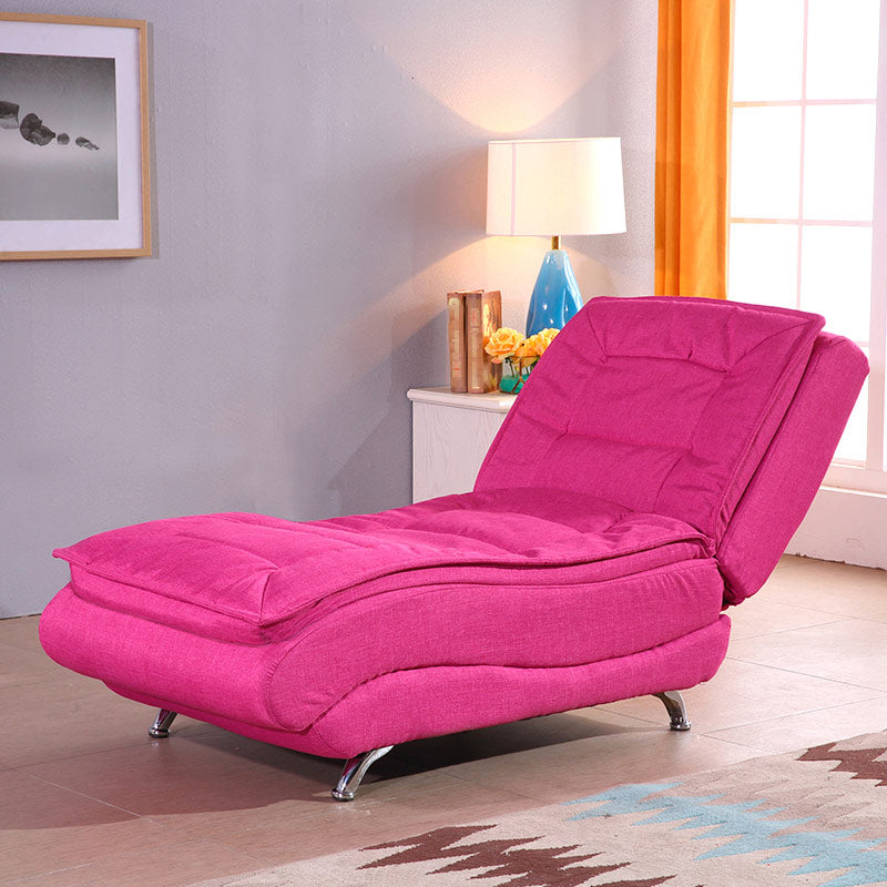 Modern Cushioned Chaise Lounge Armless Chaise for Bedroom and Living Room
