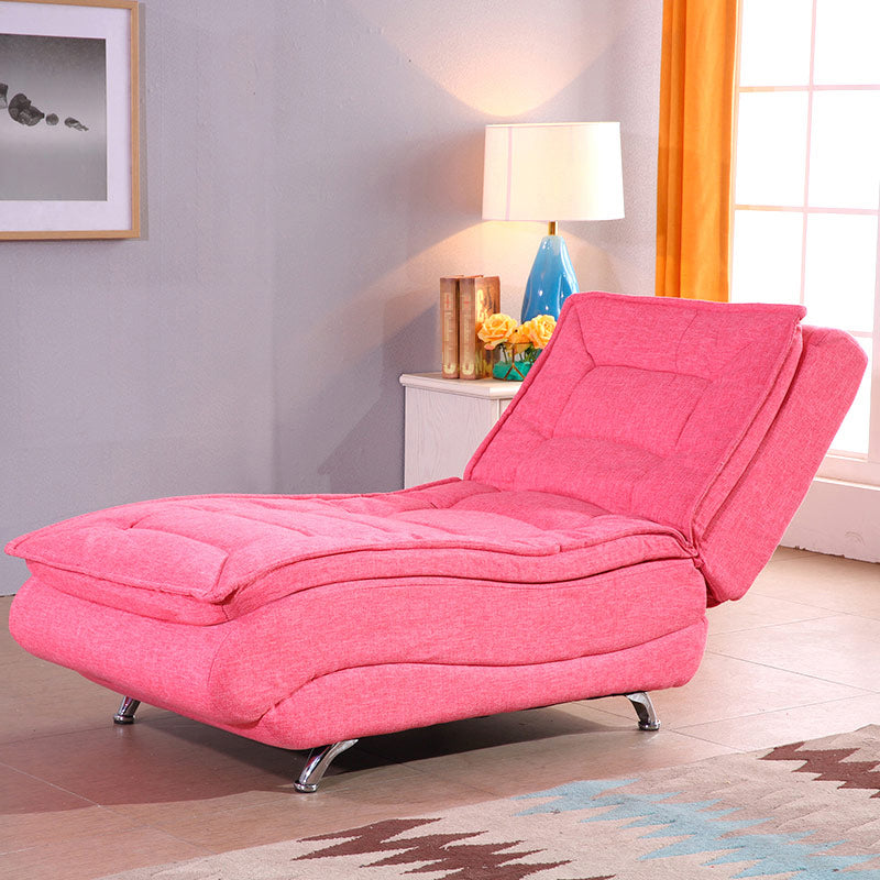 Modern Cushioned Chaise Lounge Armless Chaise for Bedroom and Living Room