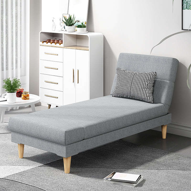 Scandinavian Chaise Lounge Solid Color Chaise Lounge Sofa Armless