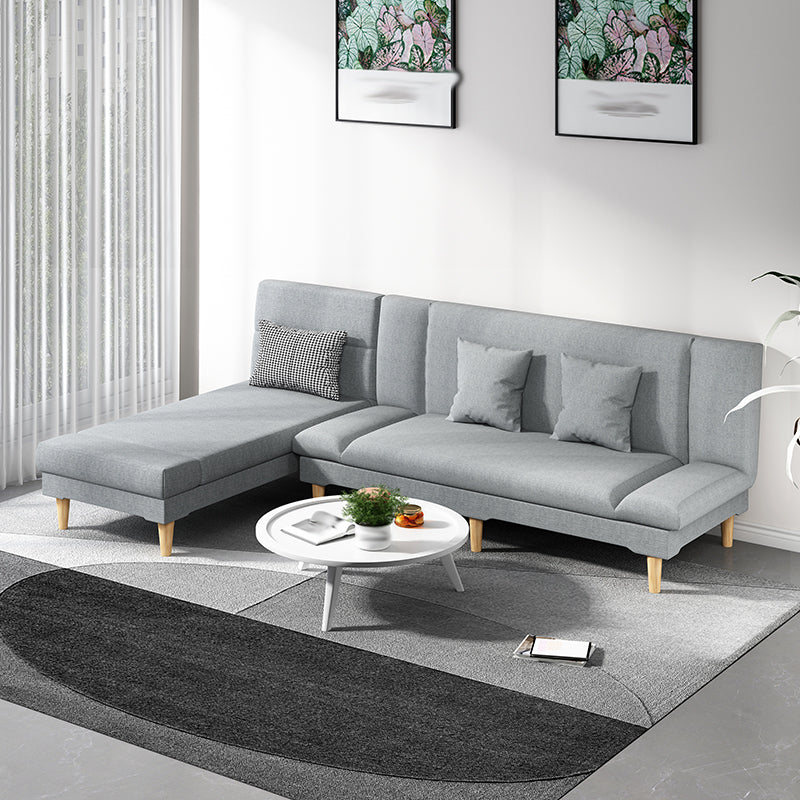 Scandinavian Chaise Lounge Solid Color Chaise Lounge Sofa Armless