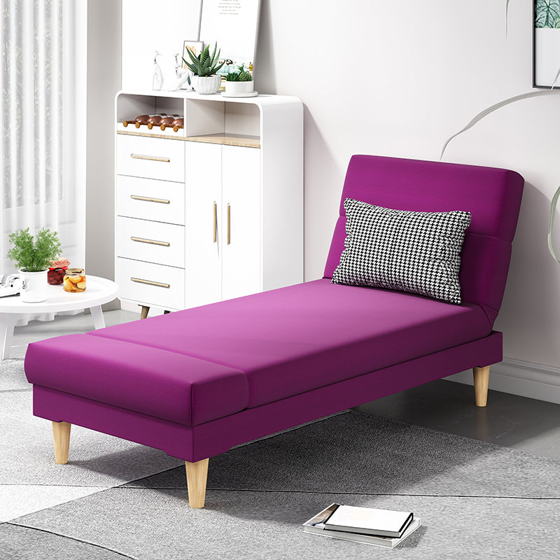 Scandinavian Chaise Lounge Solid Color Chaise Lounge Sofa Armless