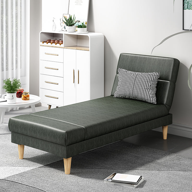 Scandinavian Chaise Lounge Solid Color Chaise Lounge Sofa Armless