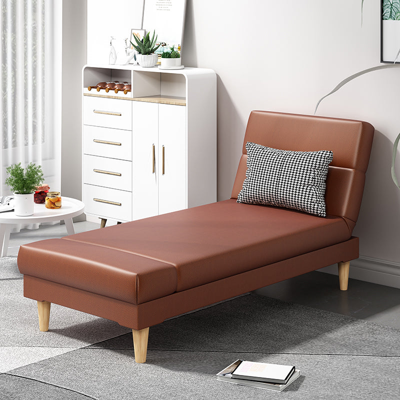 Scandinavian Chaise Lounge Solid Color Chaise Lounge Sofa Armless