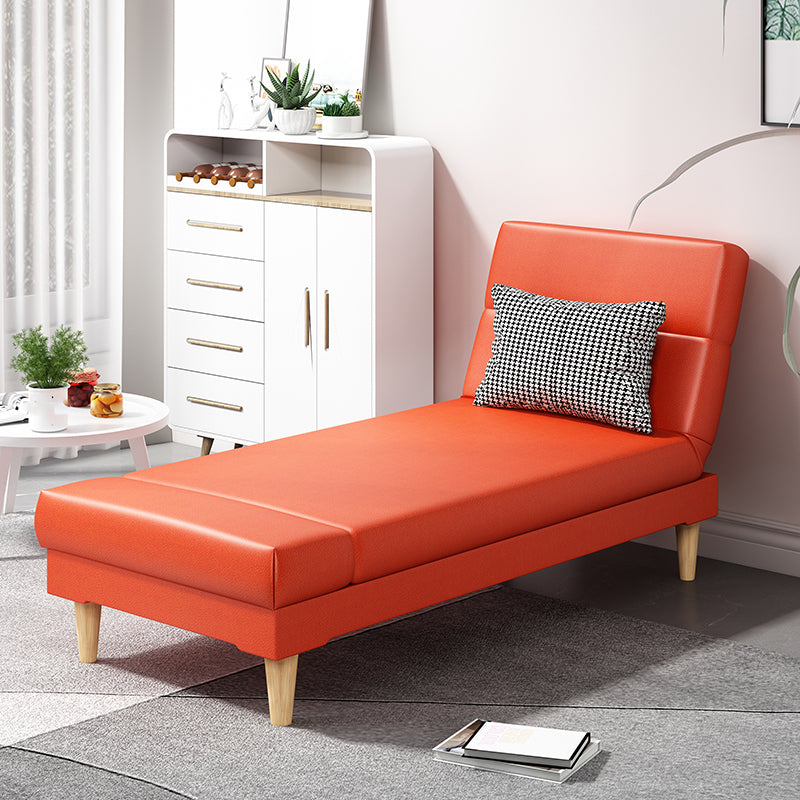 Scandinavian Chaise Lounge Solid Color Chaise Lounge Sofa Armless