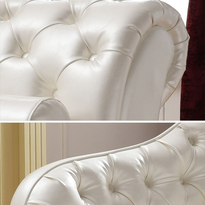 Traditional Chaise Lounge Leather Chaise Lounge Sofa with Arm