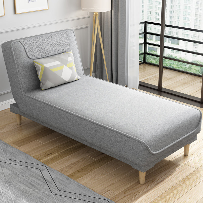 Living Room Armless Chaise Lounge Modern Chaise Lounge with Linen Upholster