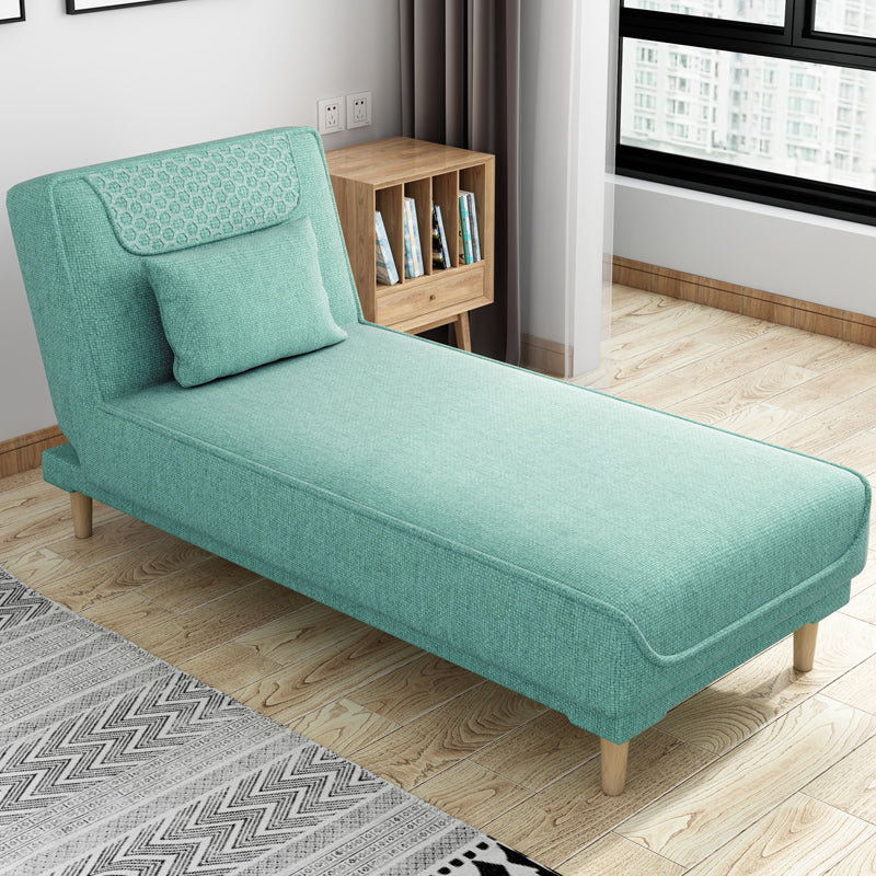Living Room Armless Chaise Lounge Modern Chaise Lounge with Linen Upholster