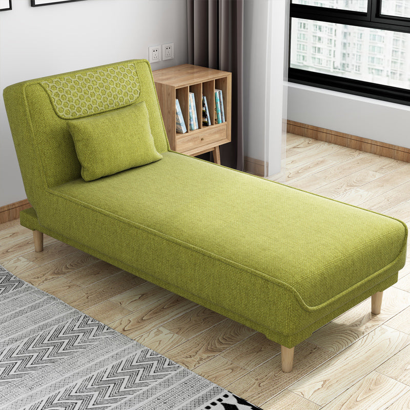 Living Room Armless Chaise Lounge Modern Chaise Lounge with Linen Upholster