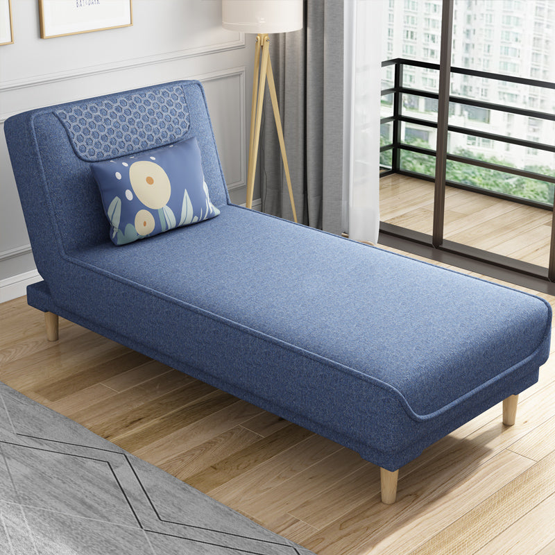 Living Room Armless Chaise Lounge Modern Chaise Lounge with Linen Upholster