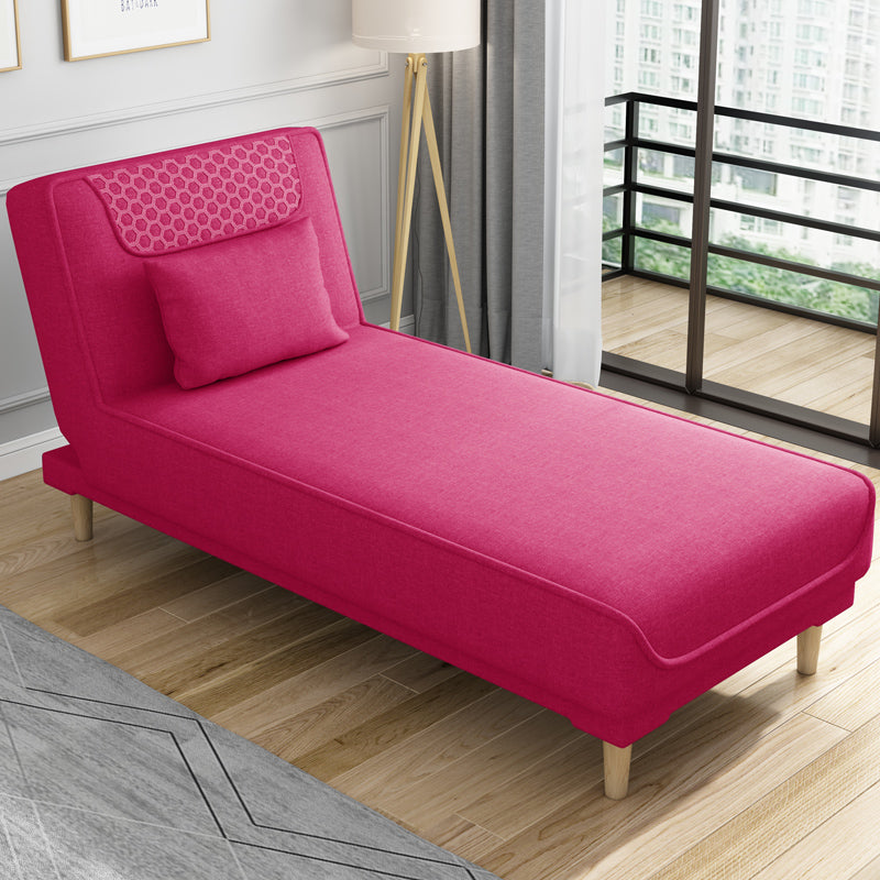 Living Room Armless Chaise Lounge Modern Chaise Lounge with Linen Upholster