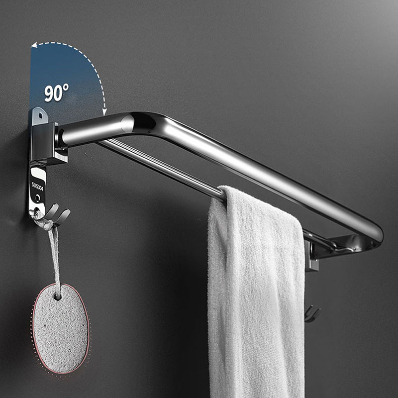 Minimalistic Bathroom Accessory Kit Paper Holder Towel Bar Stainless Steel Bathroom Set