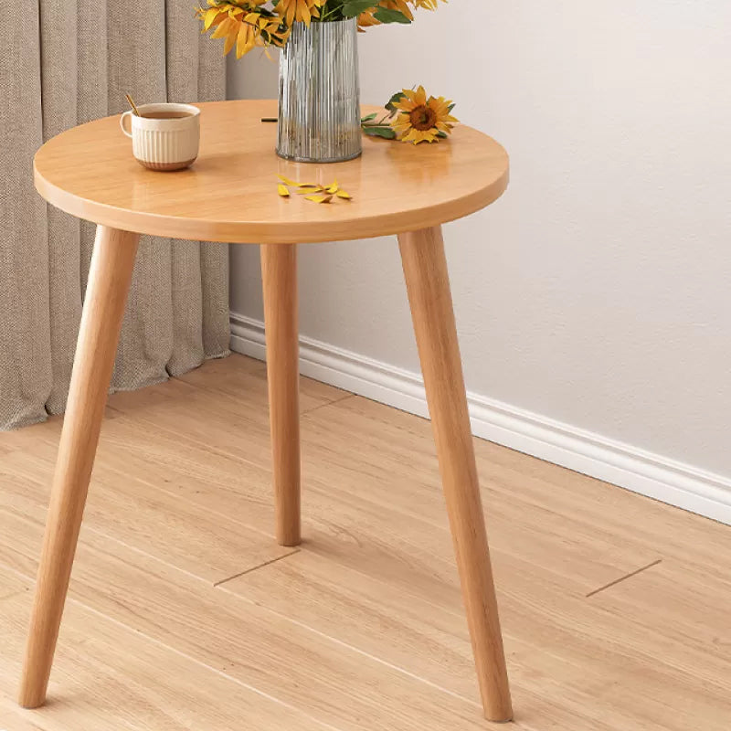 Stone 3 Legs Cocktail Table Modern Round Coffee Table with Shelf