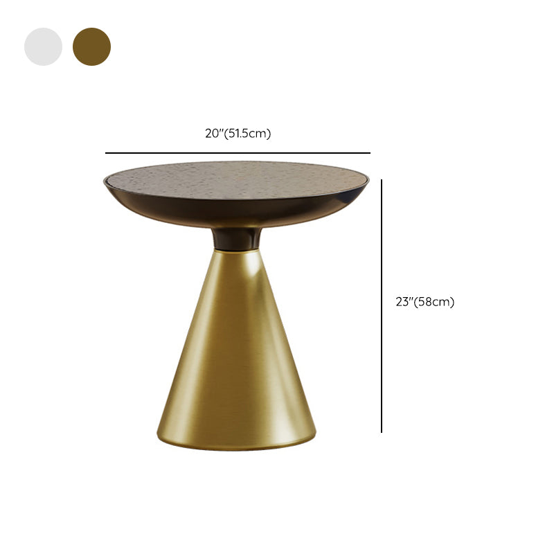 Glass Top Pedestal Coffee Table Modern No Distressing Round Bunching Tables