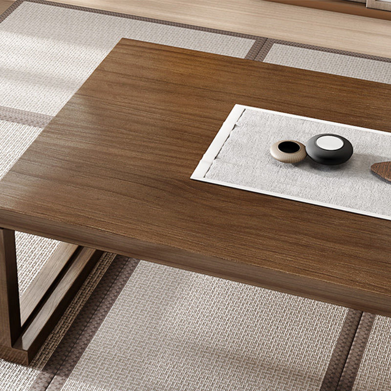 1 Rectangle Coffee Table Solid Wood Sled Single Coffee Table