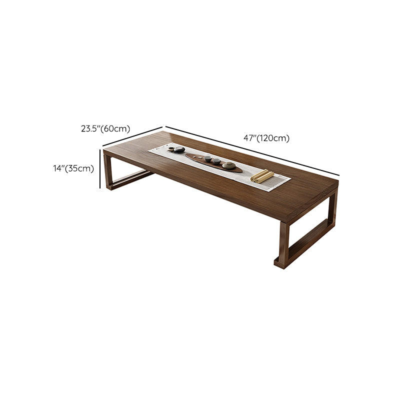 1 Rectangle Coffee Table Solid Wood Sled Single Coffee Table