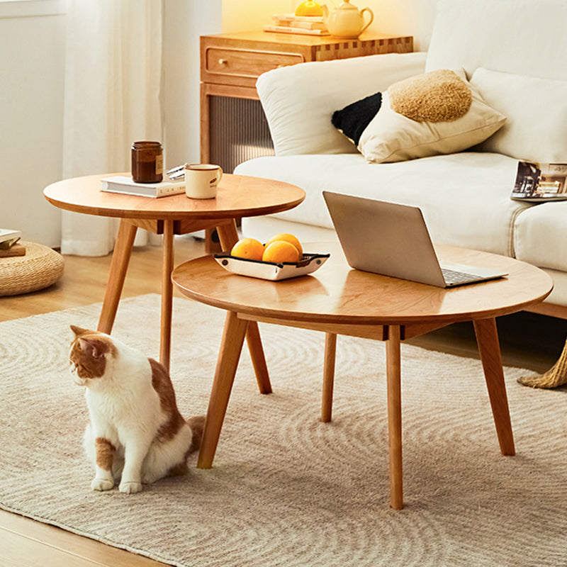 Modernistic Coffee Table Wooden 4 Legs Coffee Cocktail Table for Living Room