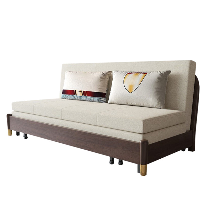 Glam Futon Sleeper Sofa Bed Pillow Back Futon Sleeper Sofa with Storage