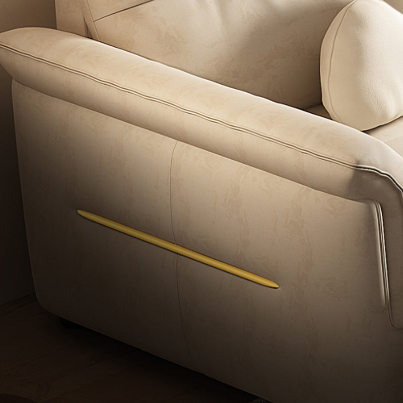 Glam White Futon and Mattress Flared Arms Folding Futon Frame