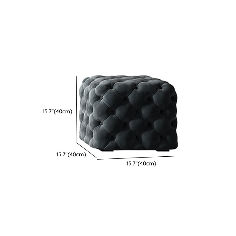 Genuine Leather Tuxedo Arm Sofa 26.8" H Tufted Settee in Blue