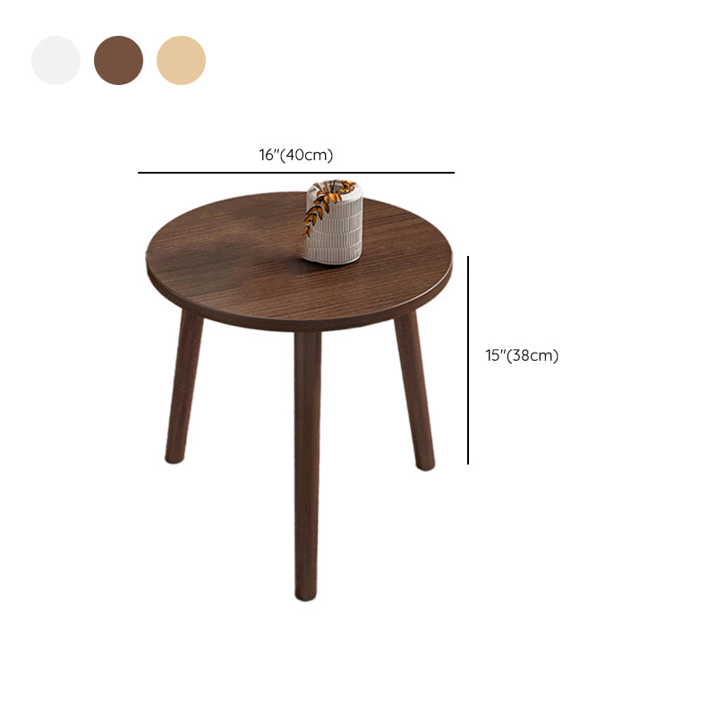 Modern Wooden Coffee Table Oval Bunching Coffee Table Set for Living Room