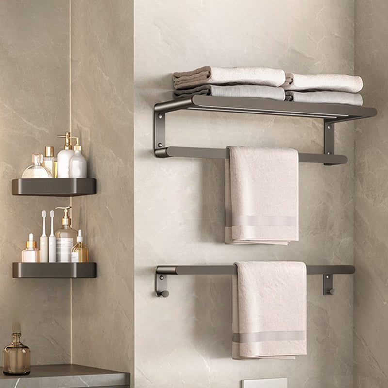 Contemporary Bathroom Accessory As Individual Or As a Set in Grey