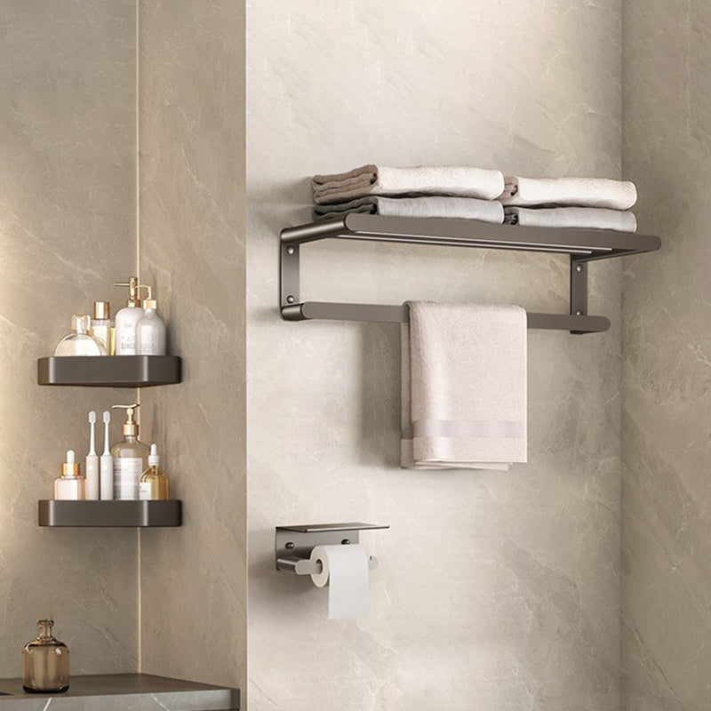 Contemporary Bathroom Accessory As Individual Or As a Set in Grey