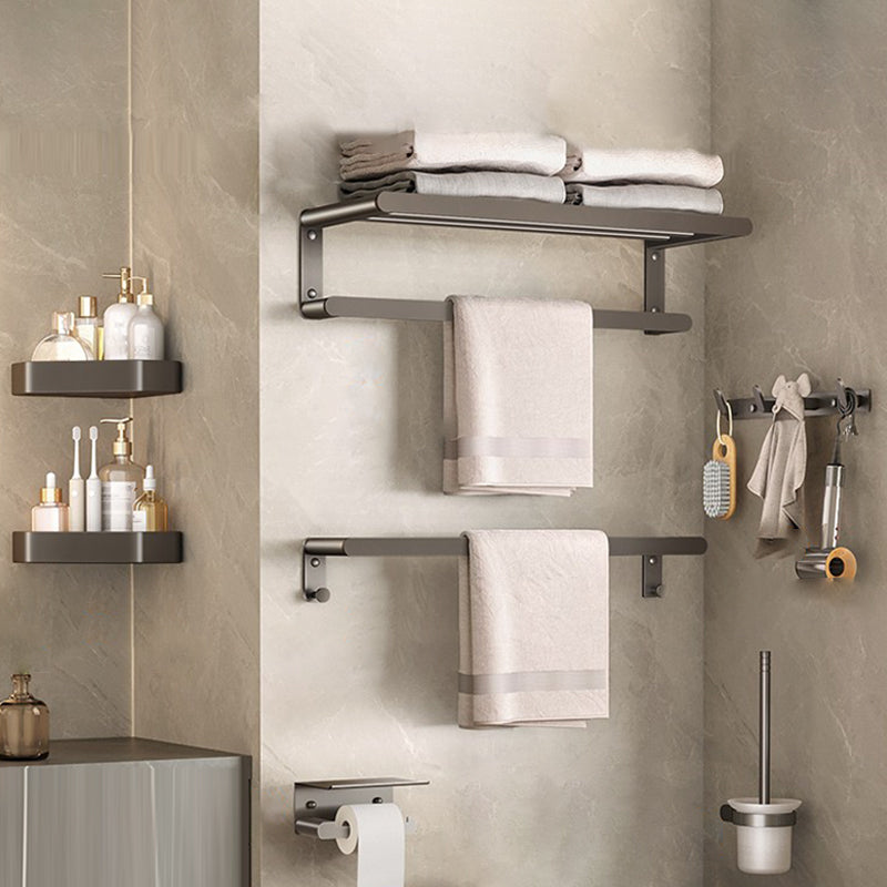 Contemporary Bathroom Accessory As Individual Or As a Set in Grey