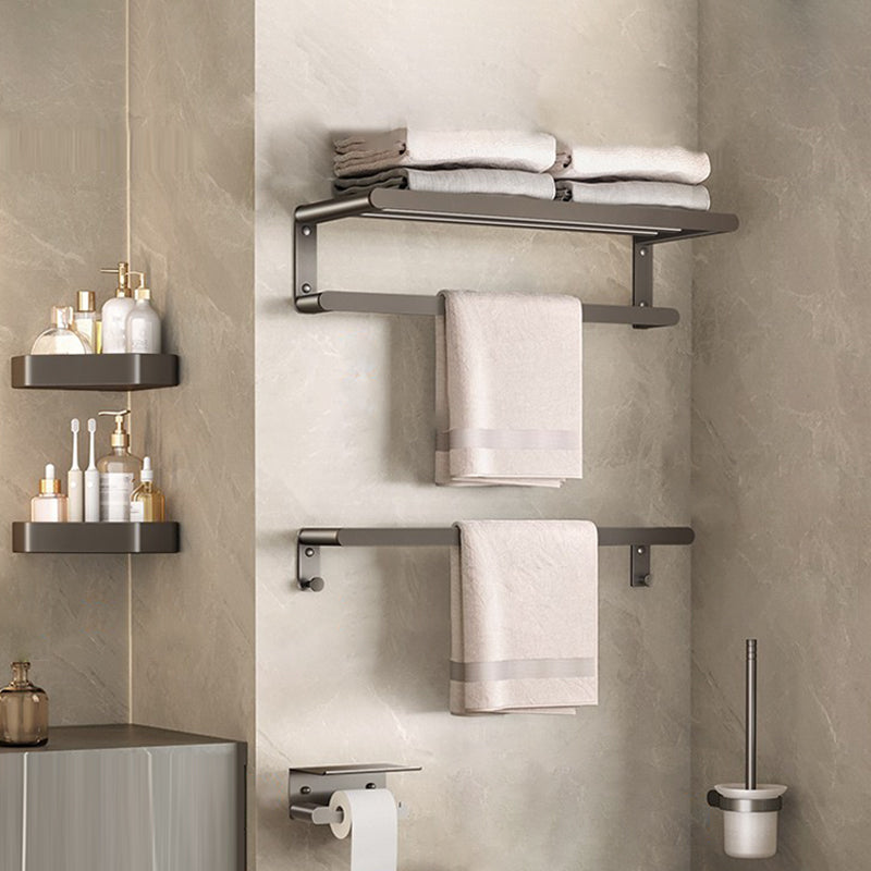 Contemporary Bathroom Accessory As Individual Or As a Set in Grey