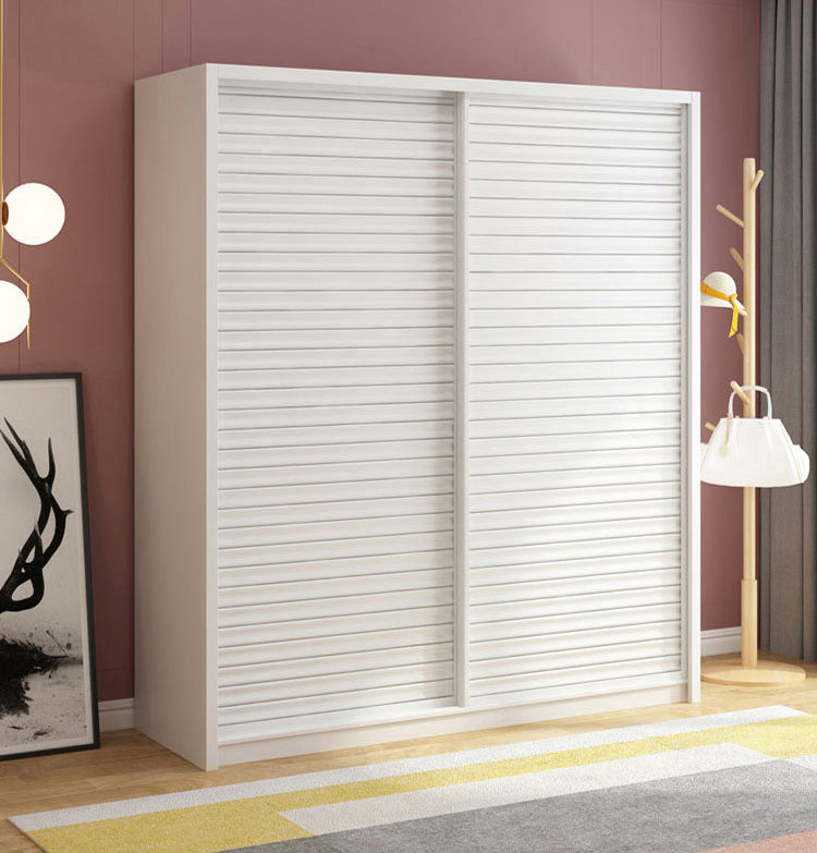 Contemporary Style Wardrobe Armoire Wood Armoire with Sliding Door for Bedroom