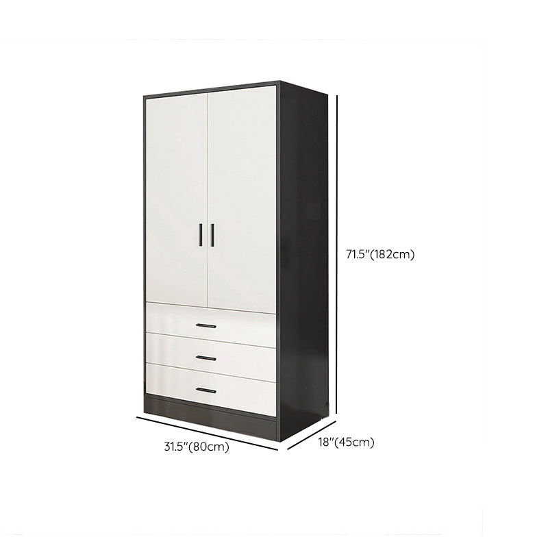 Rectangular Wardrobe Cabinet Modern Simple Wooden Wardrobe Closet
