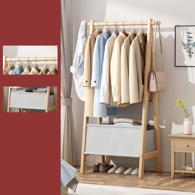 Wooden Open Wardrobe Modern Minimalist Bedroom Wardrobe Armoire