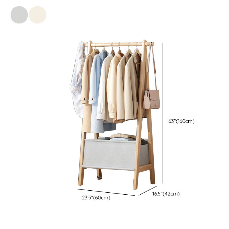 Wooden Open Wardrobe Modern Minimalist Bedroom Wardrobe Armoire