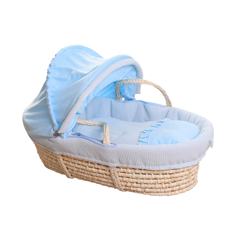 Portable Wicker Crib Cradle Natural Oval Crib Cradle for Toddler