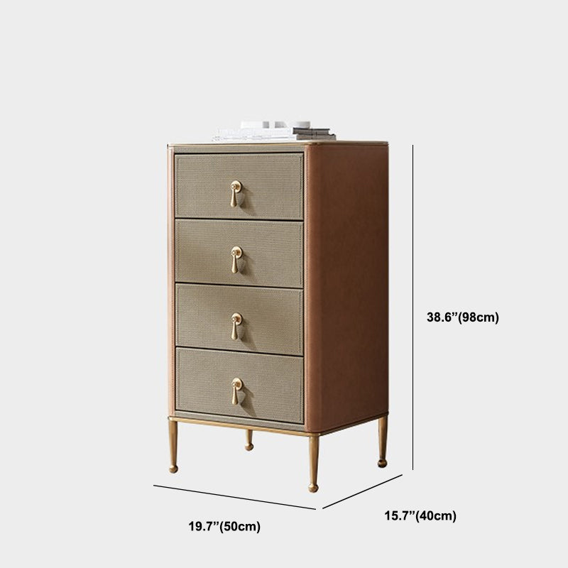 Glam Vertical Dresser 3/4/5 Drawers Storage Dresser for Bedroom