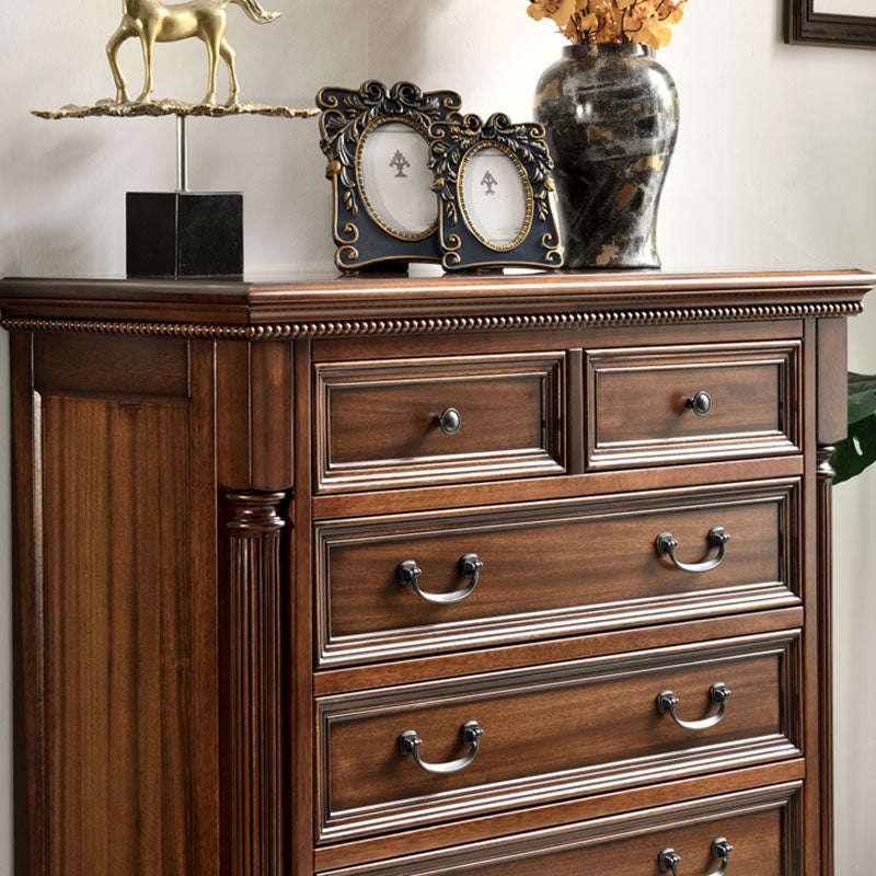 Contemporary Horizontal Double Dresser Wood Storage Chest for Bedroom