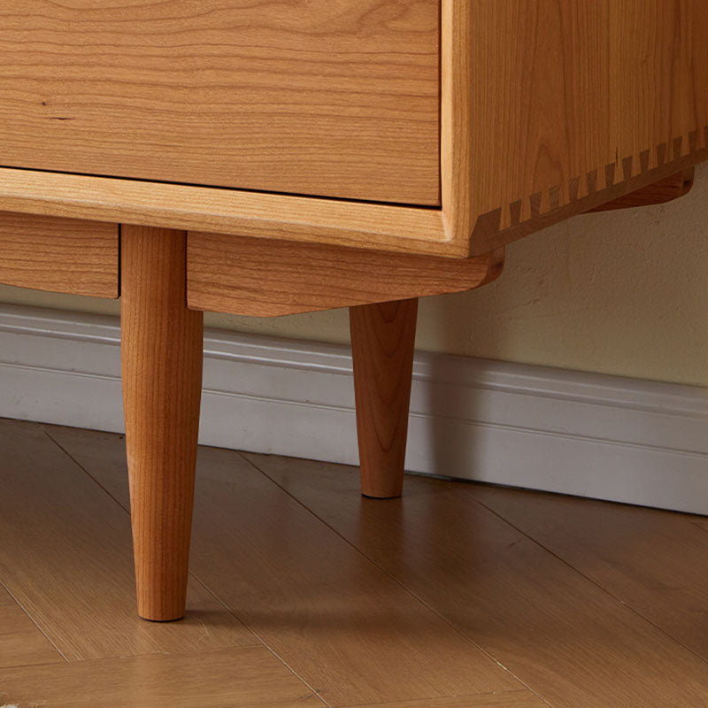 Contemporary Horizontal Double Dresser Wooden Storage Chest Dresser for Bedroom