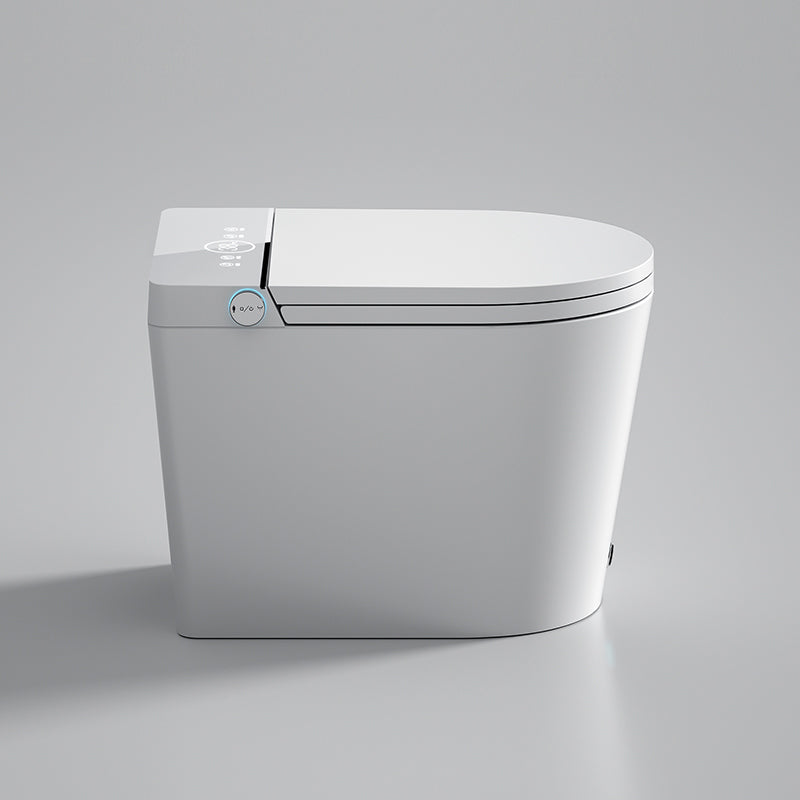 White Floor Mount Bidet Elongated Modern Vitreous China Bidets