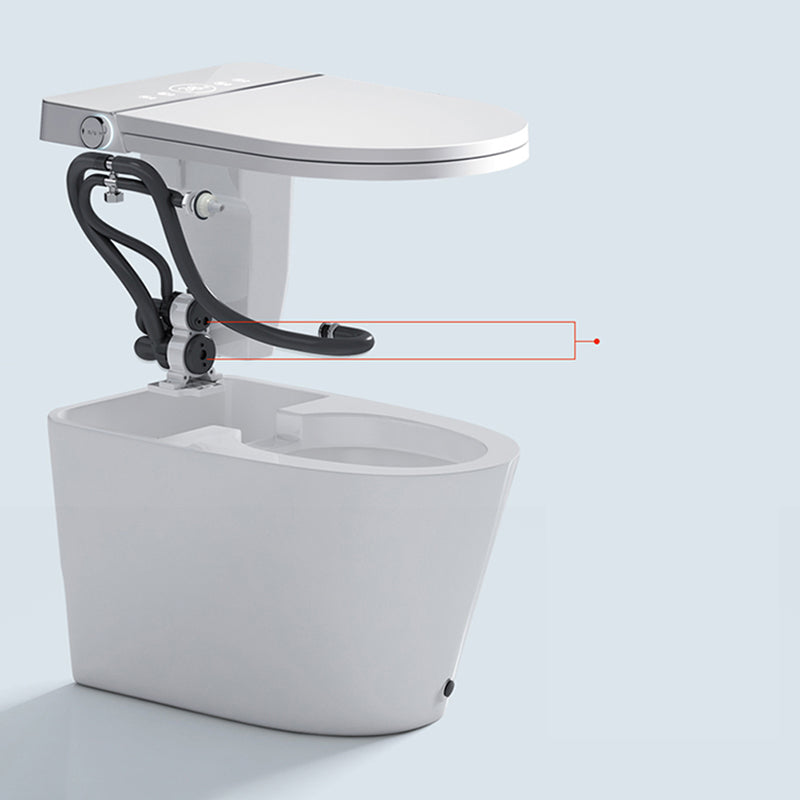 White Floor Mount Bidet Elongated Modern Vitreous China Bidets