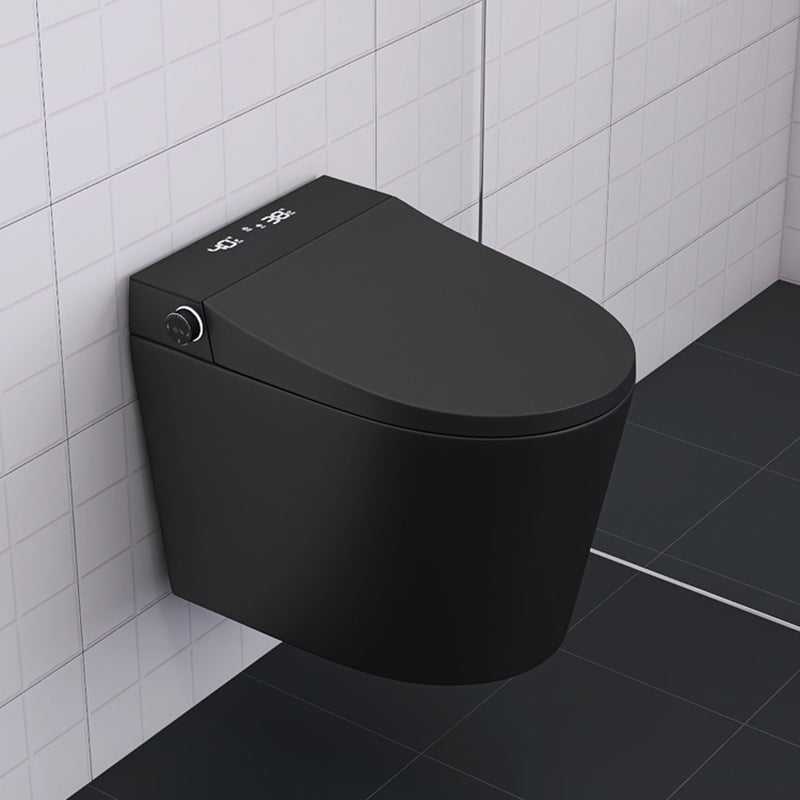 Smart Toilet Antimicrobial Foot Sensor Elongated Wall Hung Toilet Set