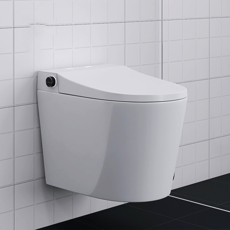 Smart Toilet Antimicrobial Foot Sensor Elongated Wall Hung Toilet Set