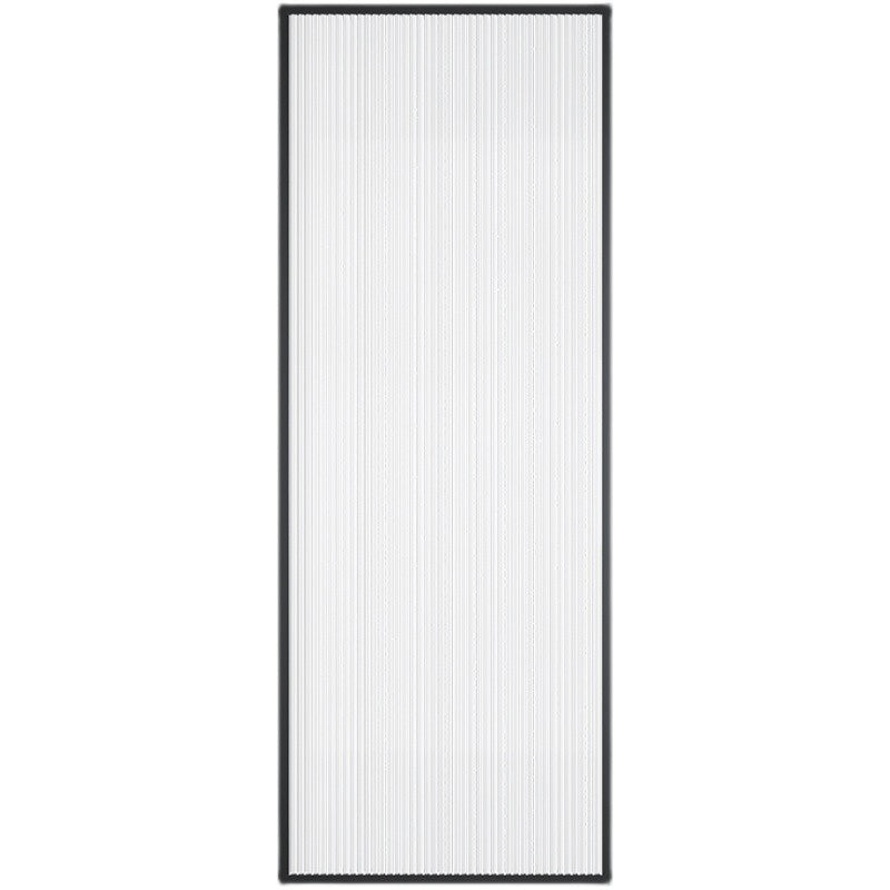 Black Fixed Shower Screen Full Frame Half Partition Bathroom Door