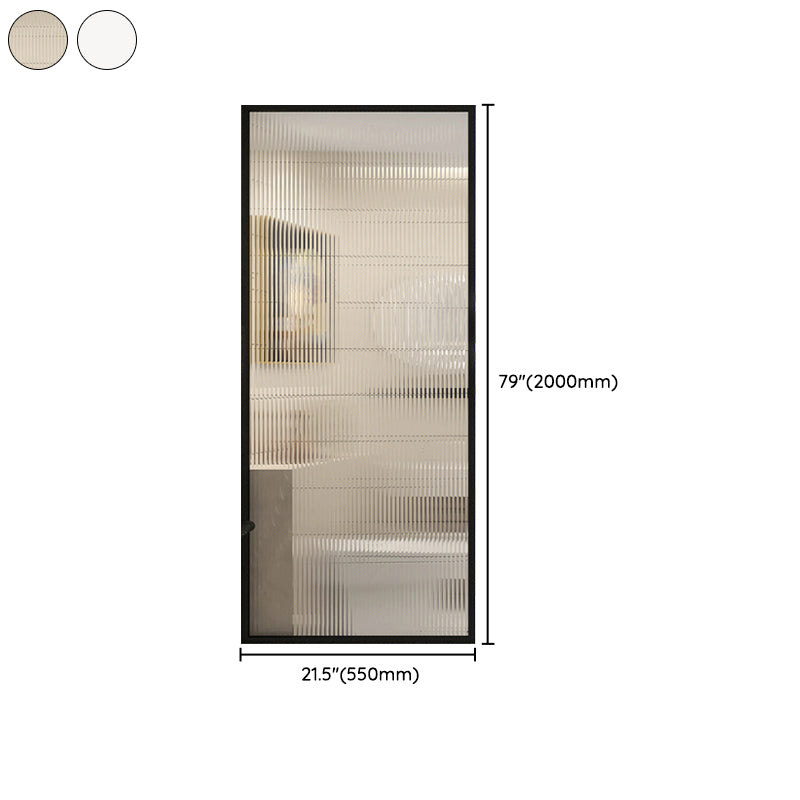 Black Fixed Shower Screen Full Frame Half Partition Shower Door