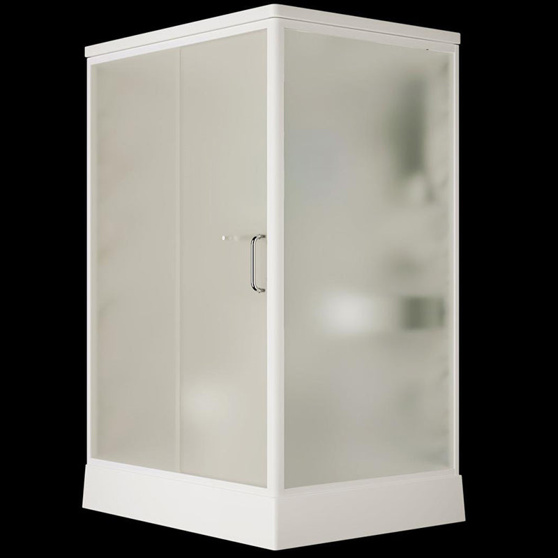 Rectangle Shower Stall Tempered Glass Shower Stall with Shower Base