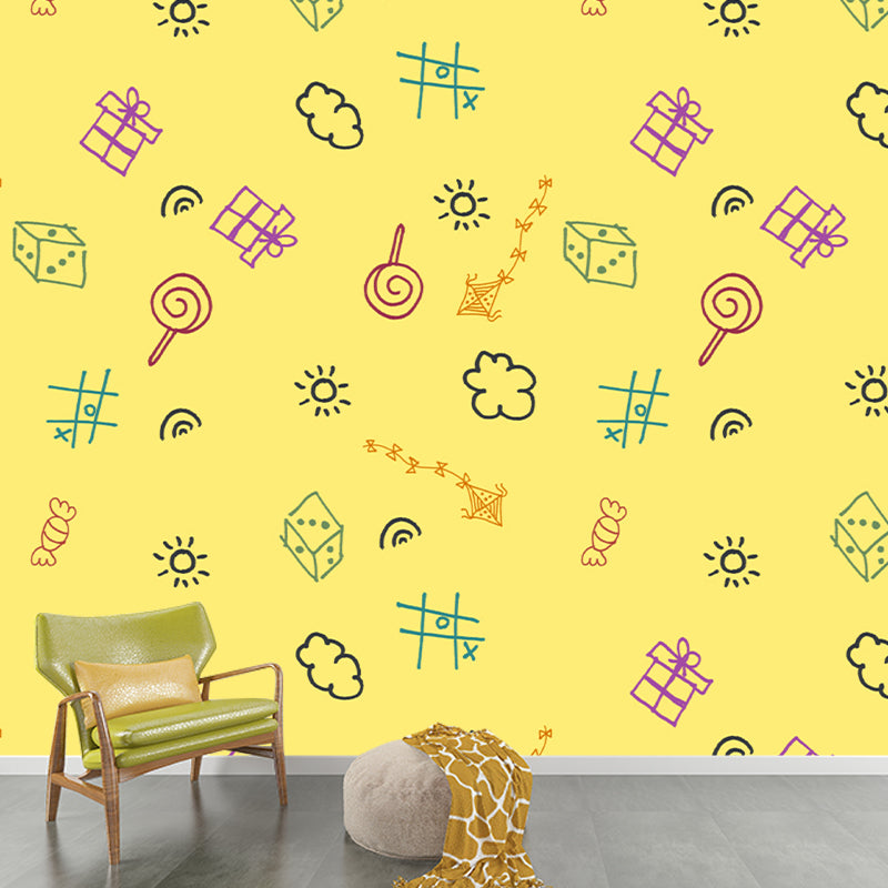 Plant Illustration Wall Mural Wallpaper Environment Friendly Sitting Room Wall Mural