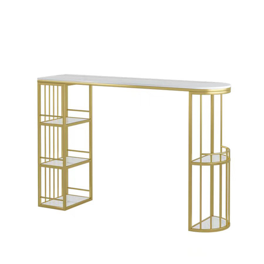 Modern Bar Table Set 1/2/3 Pcs Stone Specialty Pub Set for Living Room