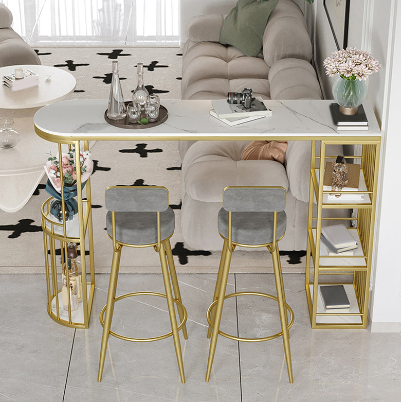 Modern Bar Table Set 1/2/3 Pcs Stone Specialty Pub Set for Living Room