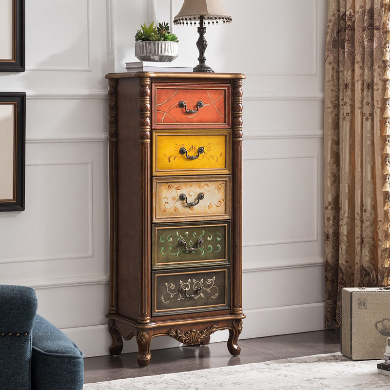 Mid-century Modern  Wooden Chest Rectangle Accent Chest with Drawers